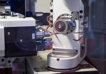 SFPM cnc fluting no coolant stock image